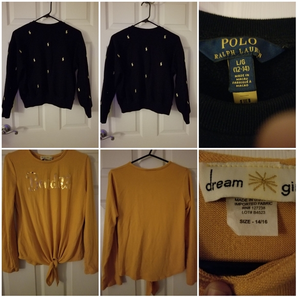 🎀Pre-owned Girls 2 piece tops. Polo Ralph Lauren and Dream Girl. - Picture 10 of 15